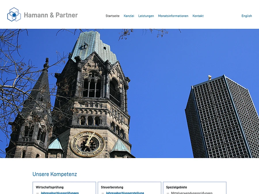 Referenz von Internet-Service Berlin: Hamann & Partner, Berlin