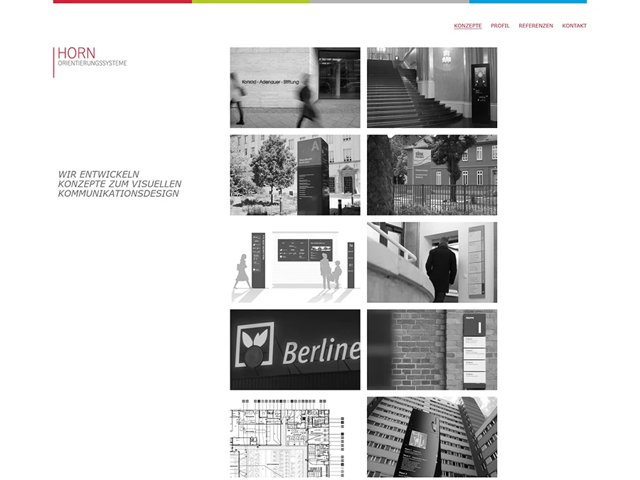 Referenz von Internet-Service Berlin: Horn Orientierungssysteme, Berlin