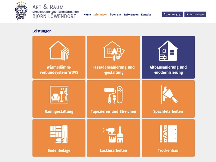 Referenz von Internet-Service Berlin: Art & Raum, Berlin